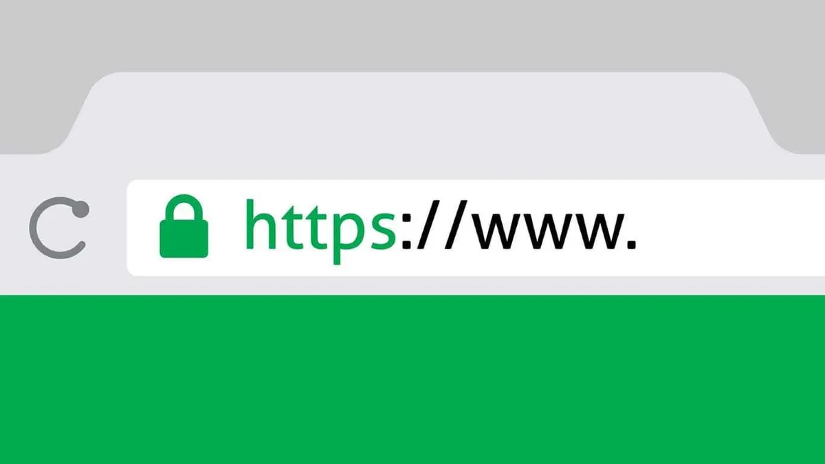 Ilustração de HTTPS e cadeado